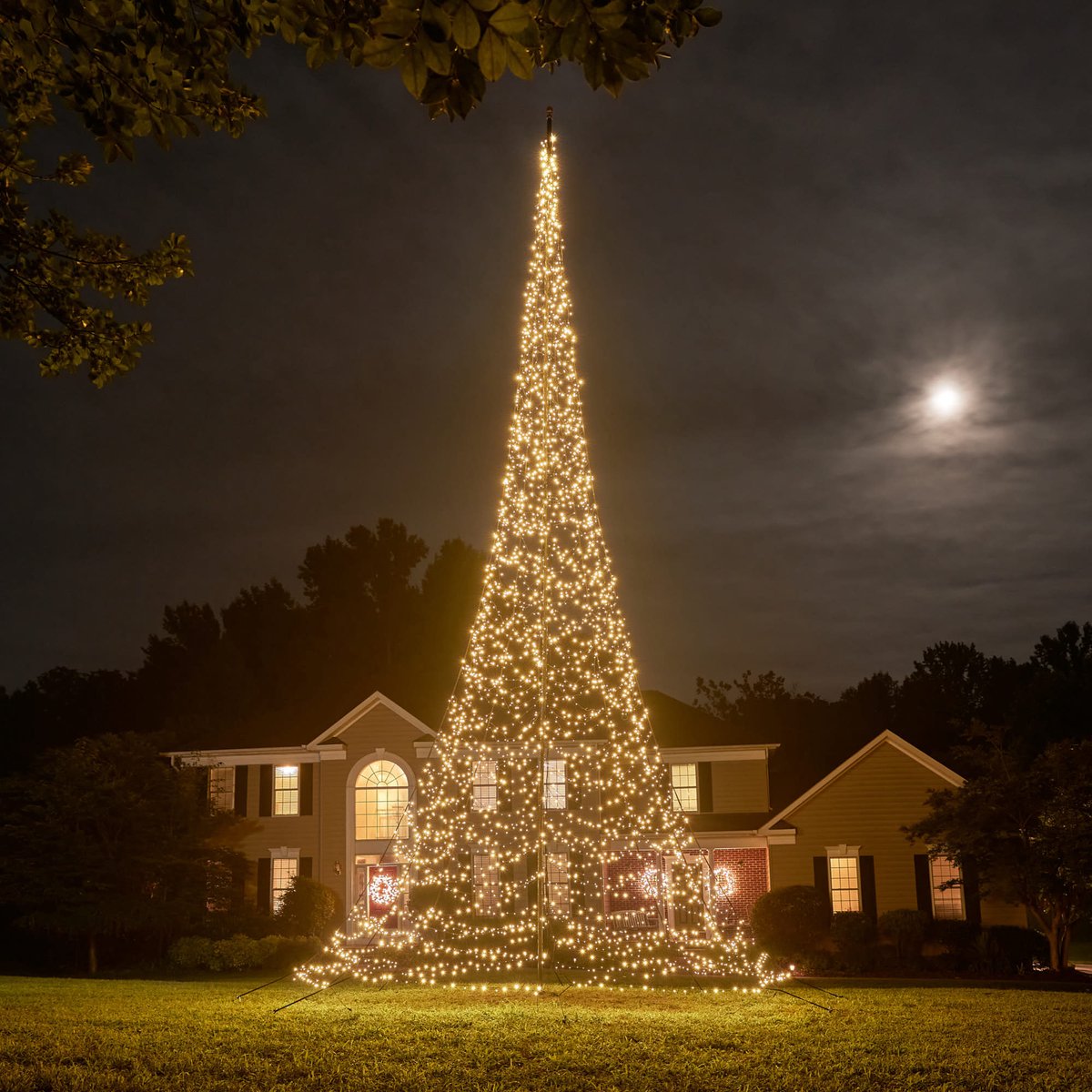 Fairybell 12m Kerstboom met 4000 LED – Warm Wit – Buitenverlichting