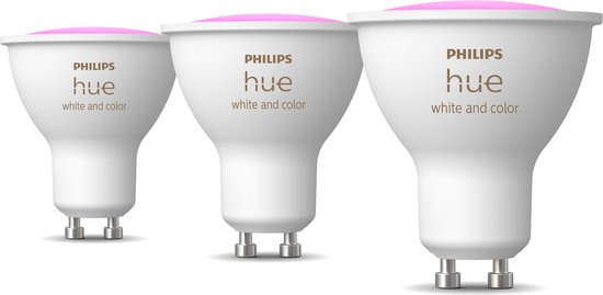 Philips Hue Spot - white and colored light - 3 pack - GU10