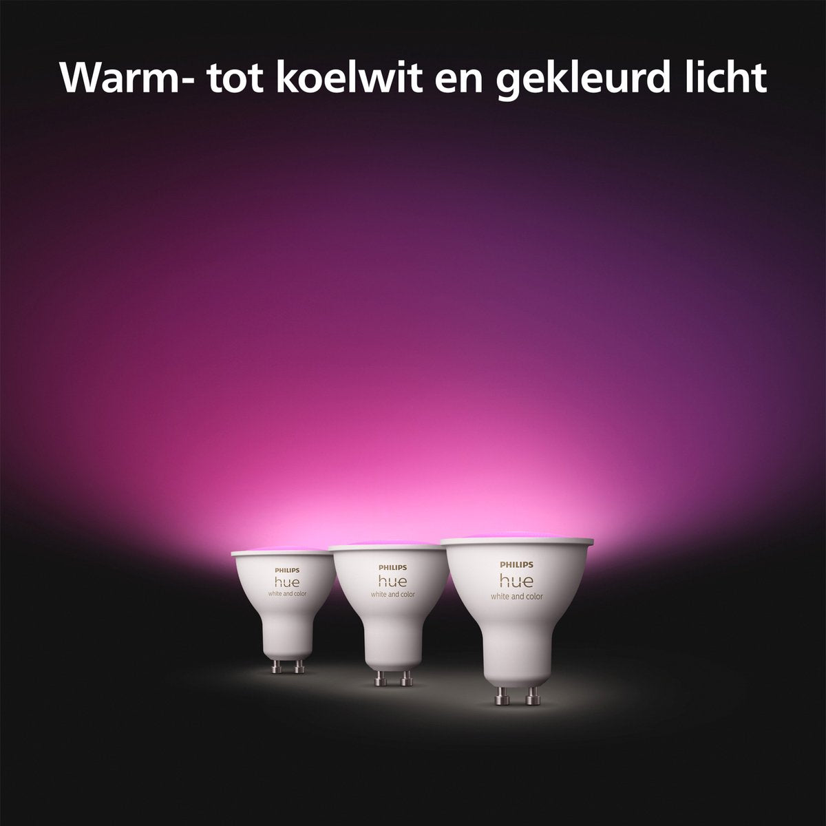 Philips Hue Spot - white and colored light - 3 pack - GU10
