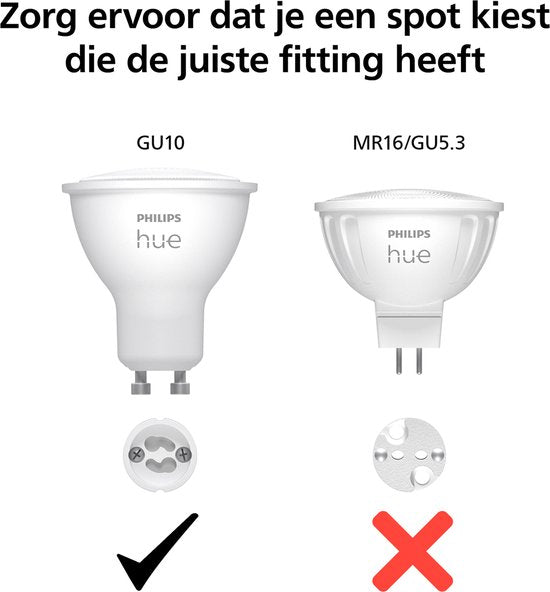 Philips Hue Spot - white and colored light - 3 pack - GU10