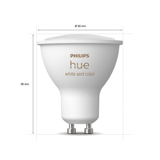 Kit de démarrage Philips Hue - lumière blanche et colorée - 3 ampoules - GU10 - 1 variateur de lumière