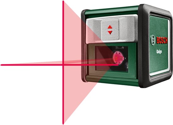 Bosch Quigo III - Kreuzlinienlaser - Inkl. Universalklemme MM2 - Adapterplatte - Batterien