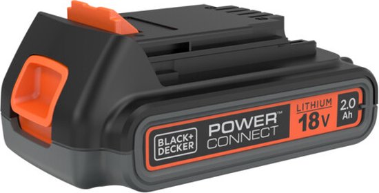 BLACK+DECKER Lithium ion schuifaccu 18V. 2.0Ah | BL2018-XJ