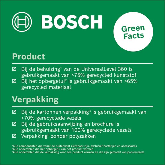 Bosch UniversalLevel 360 - 360° Kruislijnlaser - Inclusief Opbergetui en Batterijen