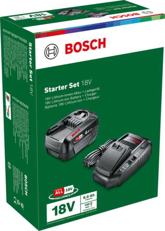 Bosch 18Volt Tool Battery and Charger - Batterie 1 x 6.0Ah + chargeur AL1830CV