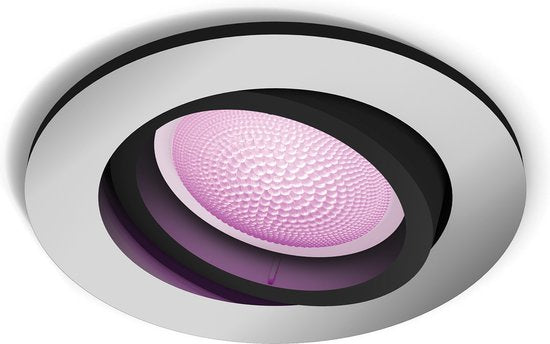 Philips Hue Centura Inbouwspot - wit en gekleurd licht - GU10 - Aluminium - 6W - Rond - Bluetooth