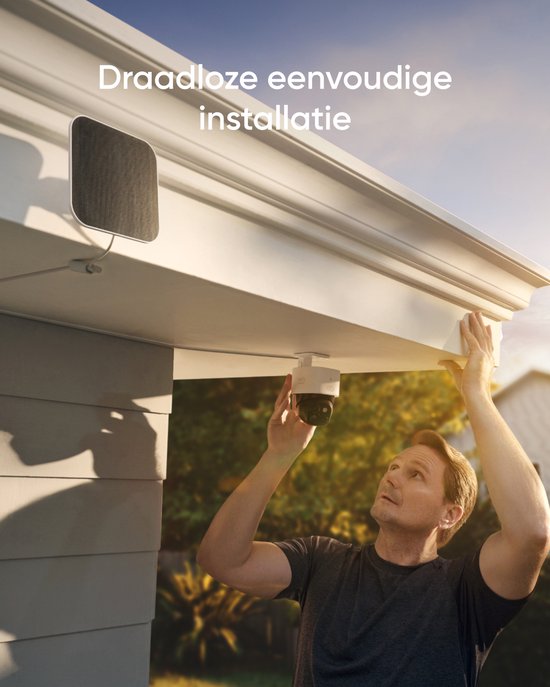 eufy Security S340 Solocamera – SoloCam - Draadloze 3K beveiligingscamera voor buiten met dual-lens, 360° dekking, geïntegreerd zonnepaneel, AI-bewegingsdetectie, compatibel met Alexa en Google Assistant
