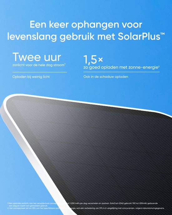eufy Security S340 Solocamera – SoloCam - Draadloze 3K beveiligingscamera voor buiten met dual-lens, 360° dekking, geïntegreerd zonnepaneel, AI-bewegingsdetectie, compatibel met Alexa en Google Assistant
