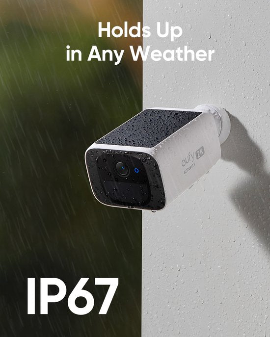 Eufy S220 SoloCam 2K Wireless Solar Security Camera - White