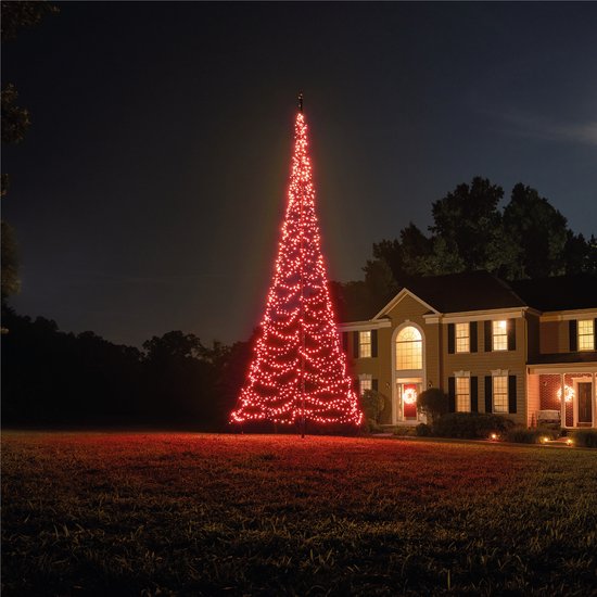 Fairybell® Smart Magic Vlaggenmast Kerstboom 8 m – 1.536 LED RGBW (App-bediening)