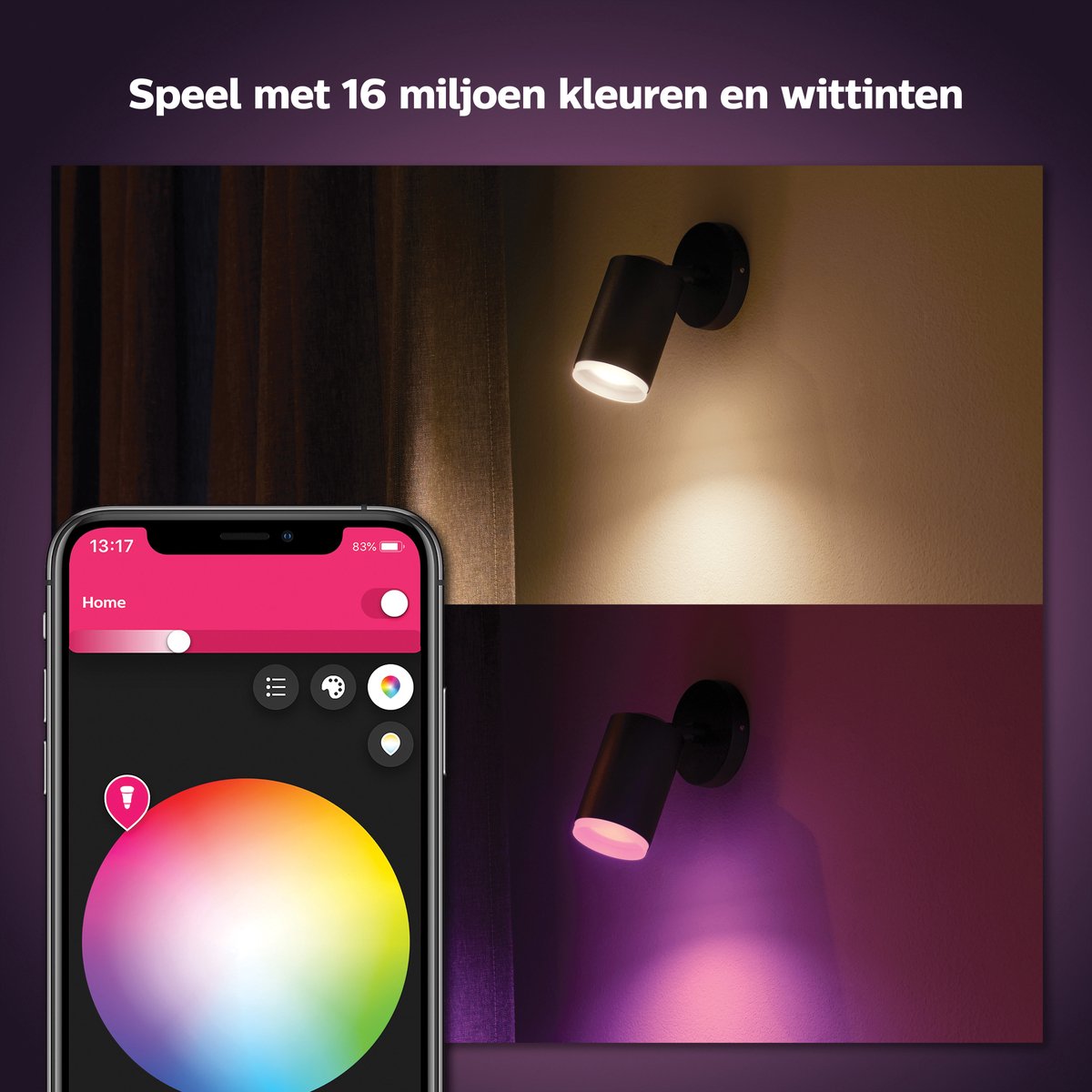 Philips Hue Fugato Opbouwspot - White and Color Ambiance