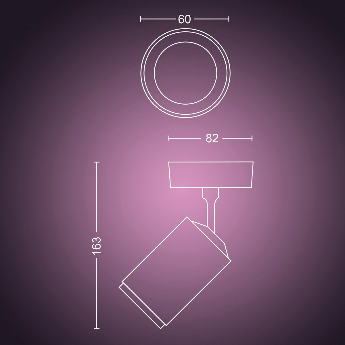 Philips Hue Fugato Opbouwspot - White and Color Ambiance