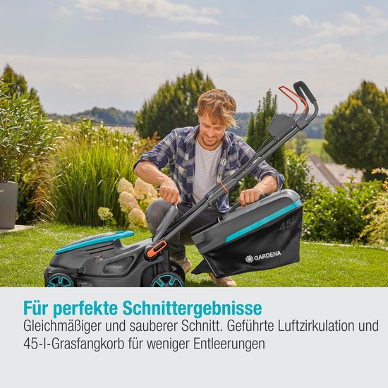 GARDENA Akku-Rasenmäher PowerMax 37/36V P4A Set – Kraftvoll & Effizient