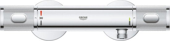 Le mitigeur de douche thermostatique GROHE Precision Feel en chrome 12CM