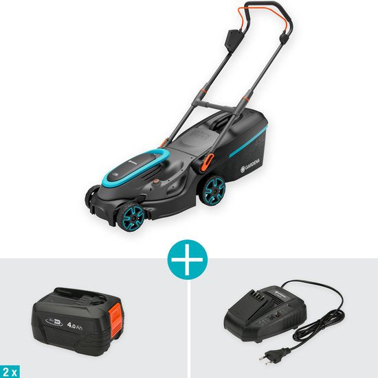 GARDENA Akku-Rasenmäher PowerMax 37/36V P4A Set – Kraftvoll & Effizient
