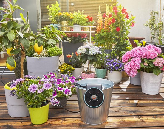 Conjunto de irrigação GARDENA Aquabloom 12 cm preto