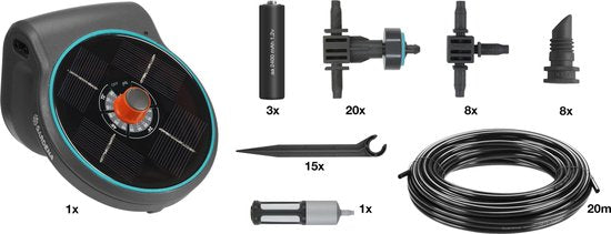 Conjunto de irrigação GARDENA Aquabloom 12 cm preto