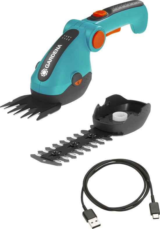 GARDENA Comfort Grasschere, Strauchschere Akku Li-Ion