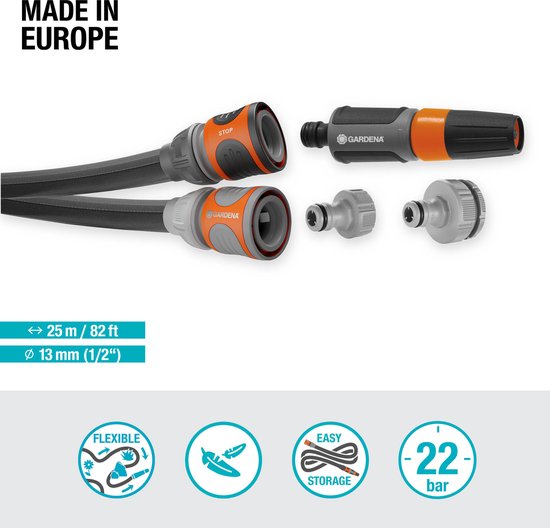 Gardena Liano™ Life Textielslang Set – 25 meter (1/2”)