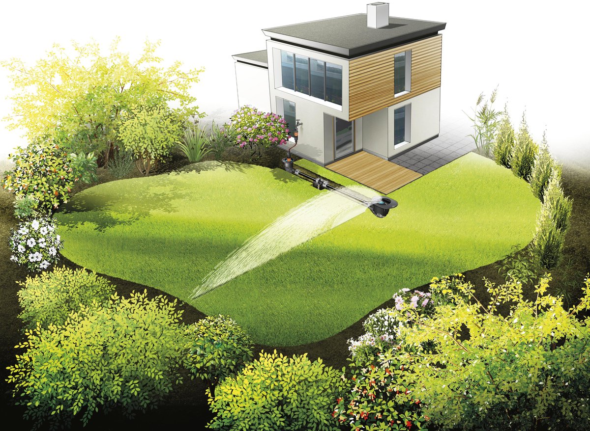 GARDENA Bewateringsset AquaPrecise ondergronds