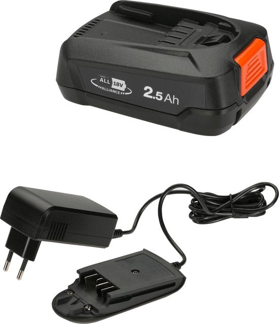 GARDENA Starter Kit Ferramenta Bateria e Carregador - 18 V / 2,5 Ah - P4A PBA 18 V/45 - AL1810 CV