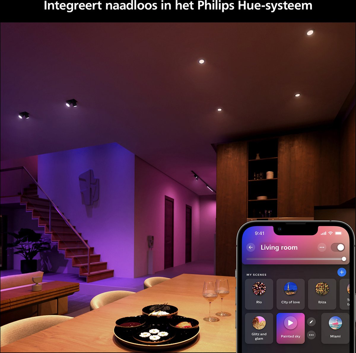 Philips Hue White and Color Ambiance MR16 Spot (paquet de 1)