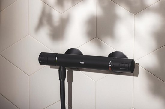 GROHE Precision Start Thermostat-Brausebatterie in Mattschwarz