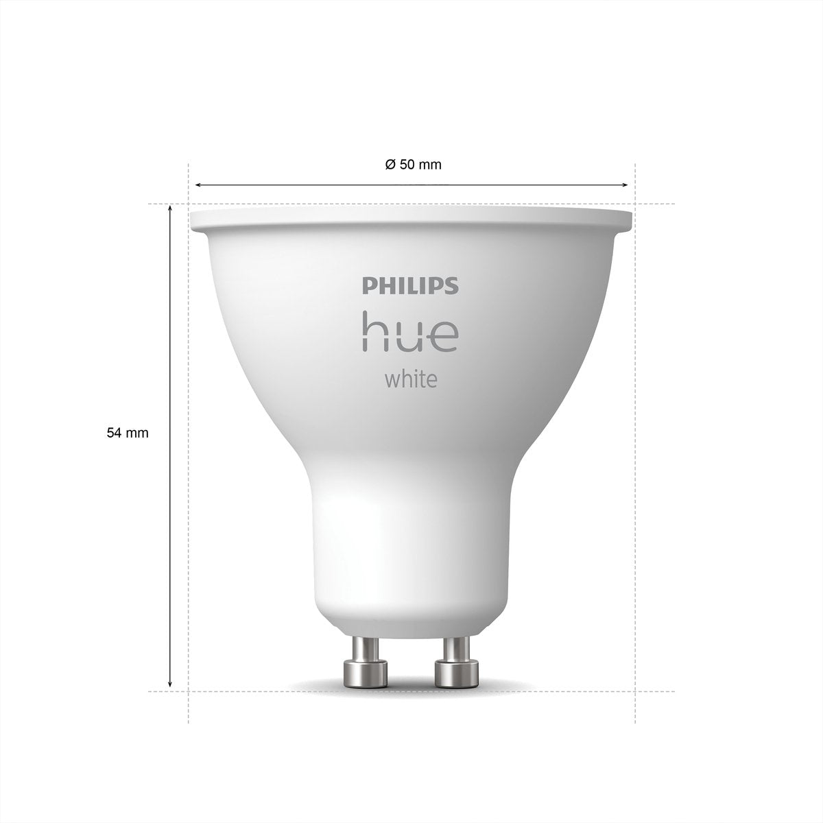Philips Hue Slimme Lichtbron GU10 Spot - warmwit licht - 5,7W - Bluetooth