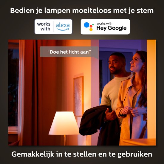 Philips Hue kogellamp - wit en gekleurd licht - 1-pack - E14