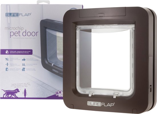 SureFlap Microchip Huisdierluik L - Bruin - 18 x 17 cm