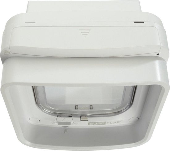 SureFlap Microchip Kattenluik Connect Bundel - Kattenluik - Wit - 14,2 x 12 cm