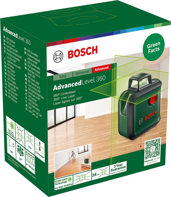 Bosch AdvancedLevel 360 - Laser à croix laser 360