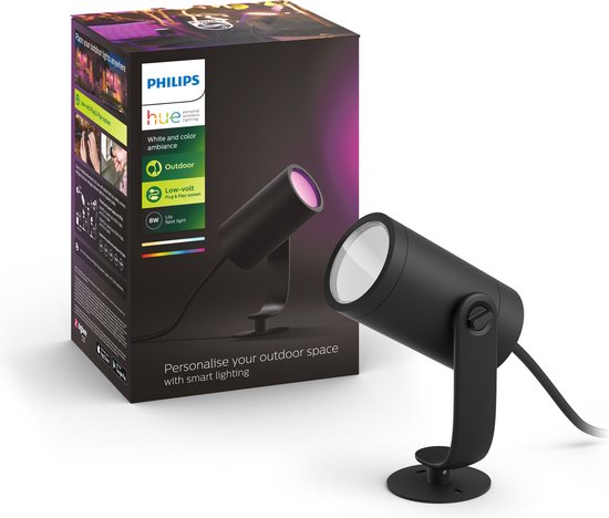 Philips Hue Lily tuinspot -1-spot - zwart - LowVolt - uitbreiding