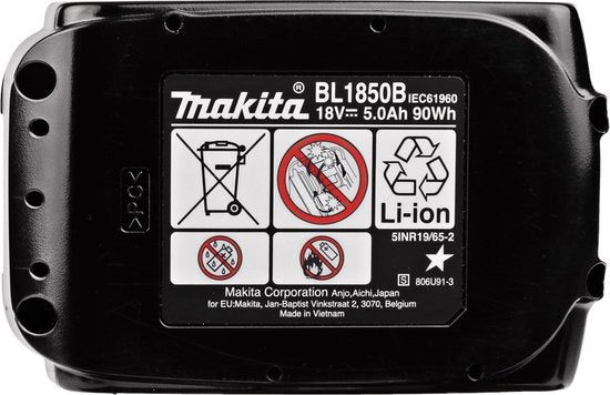 Makita Akku BL1850B 5,0 Ah LED Anzeige Li-Ionen 18V