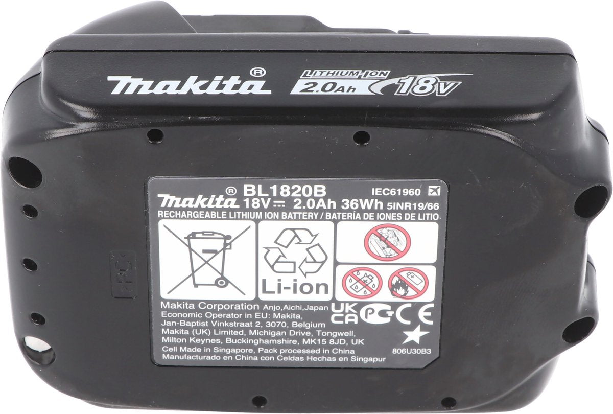 Bateria Makita BL1820B 18V Li-ion LXT 2.0Ah
