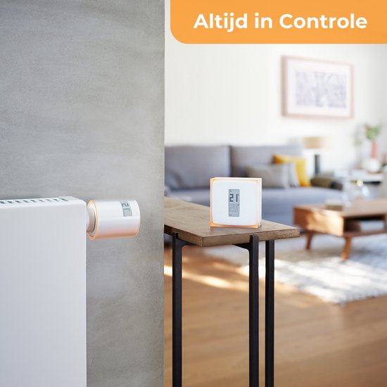 Netatmo Slimme Thermostaat - Smart Thermostaat - Draadloos - Wit