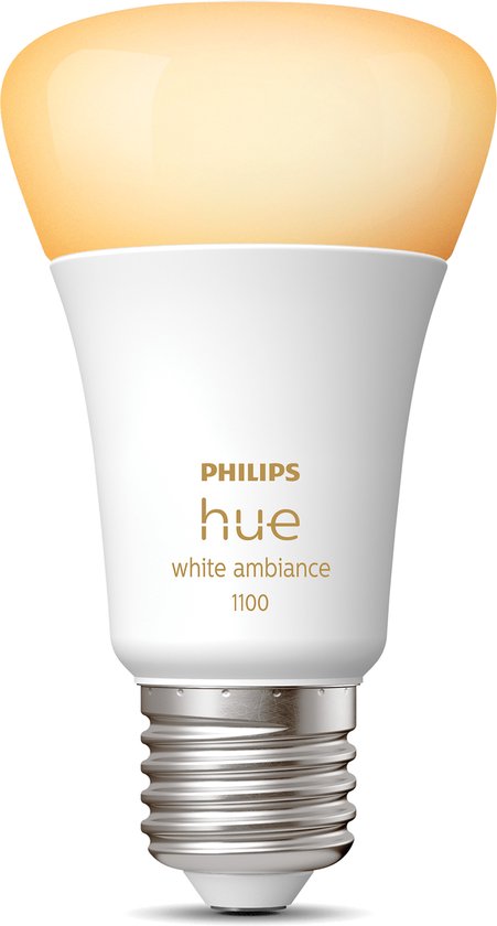 Philips Hue lampe standard E27 Source lumineuse - lumière blanche chaude à froide - 1 lot - 1100lm - Bluetooth