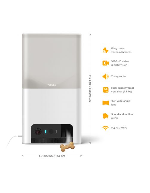 Petcube Bites 2 Lite – HD Huisdiercamera & Treat Dispenser