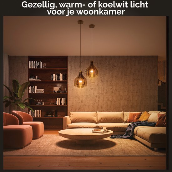 Philips Hue lampe standard E27 Source lumineuse - lumière blanche chaude à froide - 1 lot - 1100lm - Bluetooth