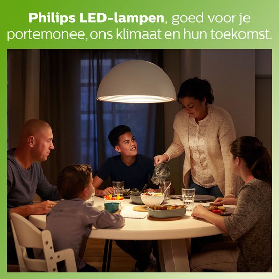 Philips LED Spot de baixo consumo de energia - 50 W - GU10 - Luz branca quente regulável - 6 peças
