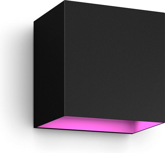 Philips Hue Resonate Down - applique murale - lumière blanche et colorée - noir