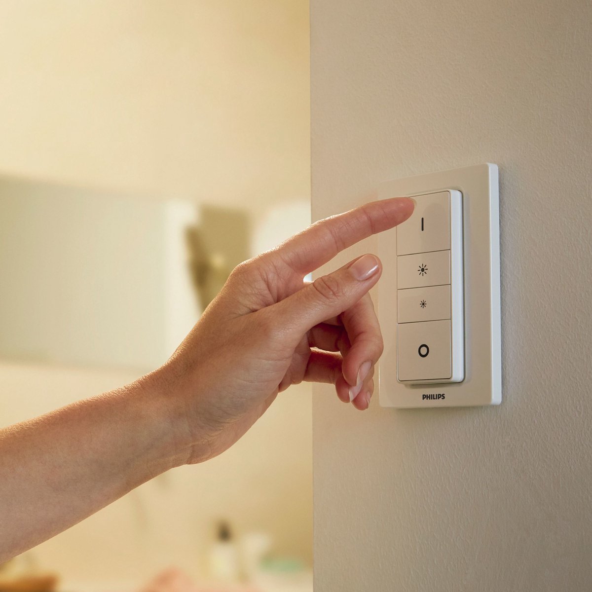 Philips Hue Resonate Down - applique murale - lumière blanche et colorée - noir