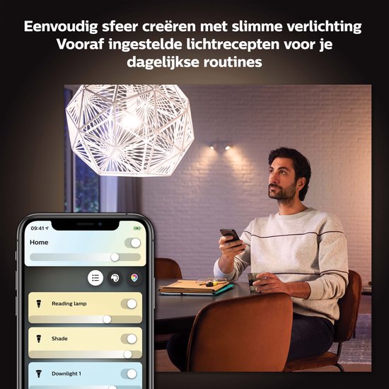 Philips Hue Slimme Lichtbron GU10 Spot - warm tot koelwit licht - 5W - Bluetooth