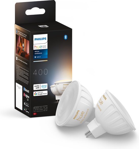 Philips Hue-Spot - White Ambiance - 2er-Pack - MR16