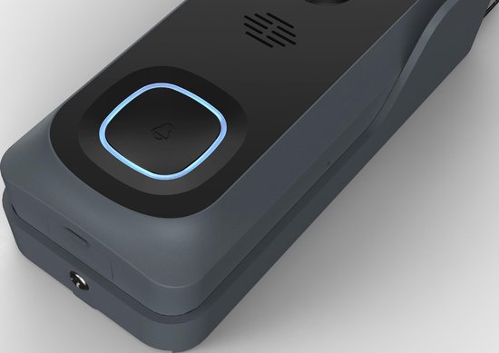 Qnect Smart Video-Türklingel – Full HD 1080p – Kabellos und kabelgebunden – Nachtsicht – Google Home-kompatibel