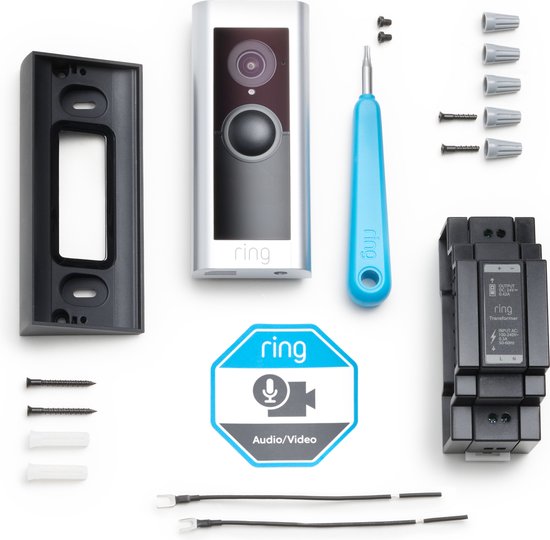 Ring Video Doorbell Pro 2 - Con cable - 1536p HD+ video - Plata