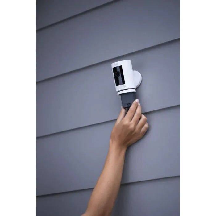 Ring Stick Up Cam Battery - Wireless Security Camera (White)