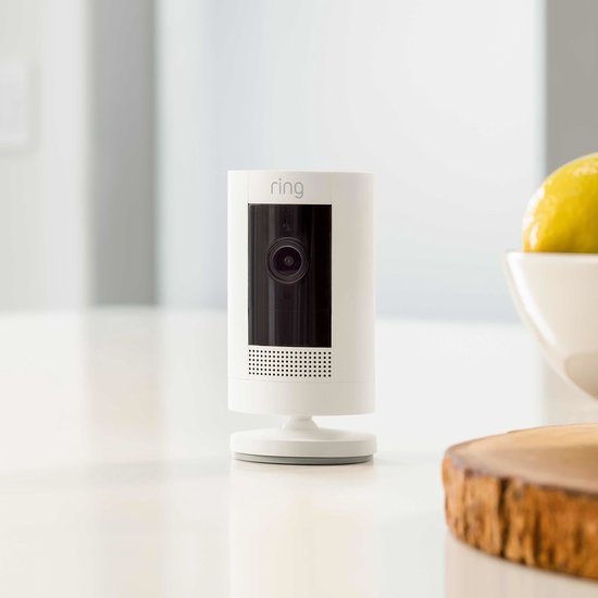 Ring Stick Up Cam Battery - Security Camera - Wireless - White