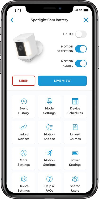 Ring Spotlight Cam Plus -Plug-in- Akku-Überwachungskamera - Schwarz