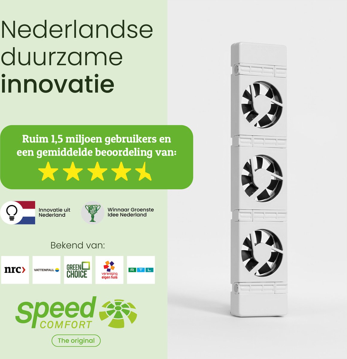 SpeedComfort Heizkörperlüfter-Erweiterungsset - Energieeffizient-Weiß